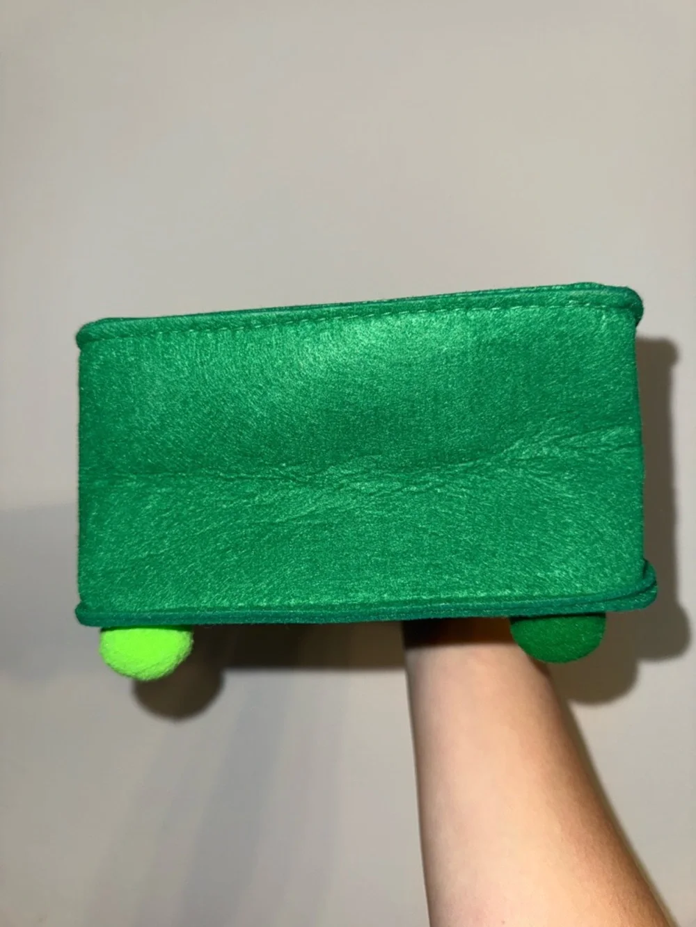 Green reusable goodie tote bag